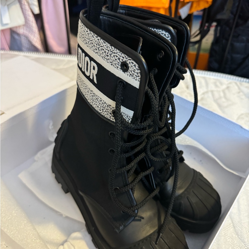 Christian Dior D-MAJOR ANKLE BOOT size 37 black - Picture 6 of 12
